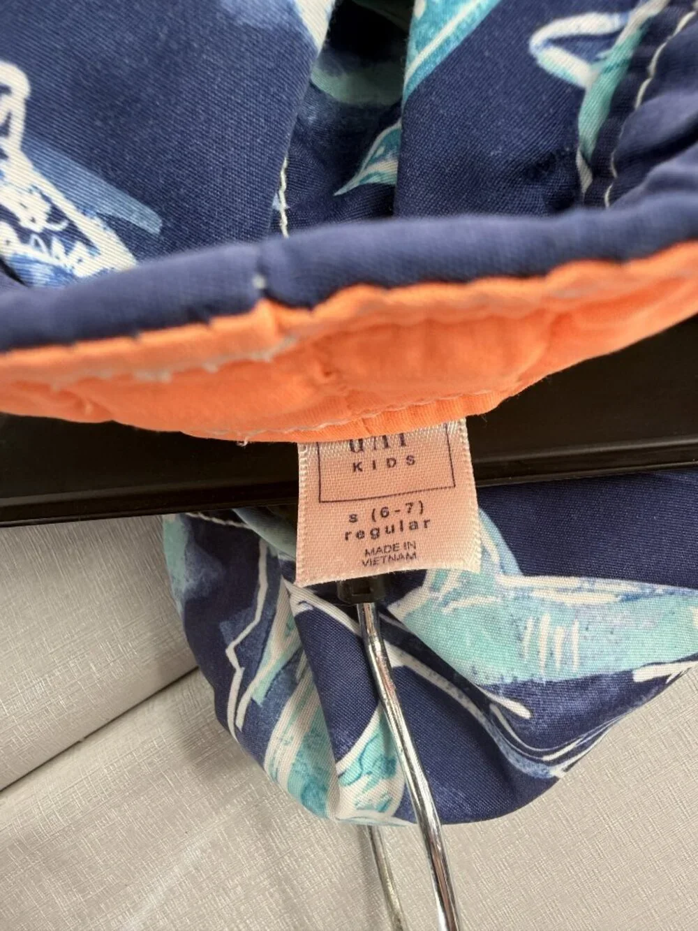 Gap Kids Shark All Over Print Swim Trunks Boys Blue Size Small 6-7